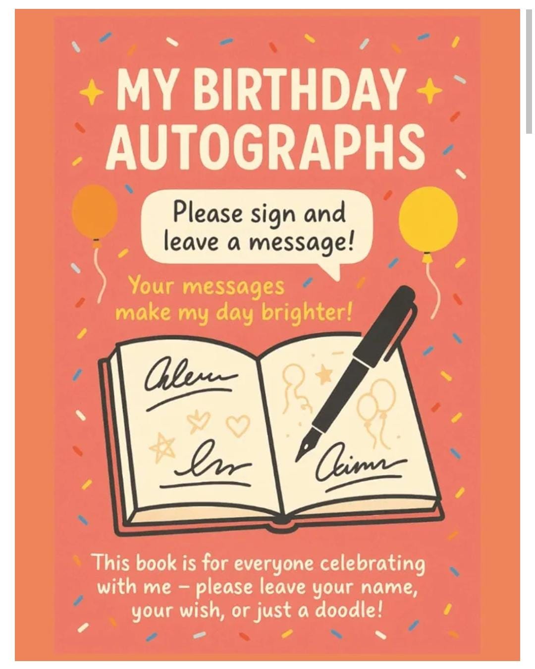 My Birthday Autographs